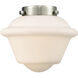Franklin Restoration Oxford 1 Light 7.5 inch Antique Brass Mini Pendant Ceiling Light in Incandescent, Matte White, Franklin Restoration